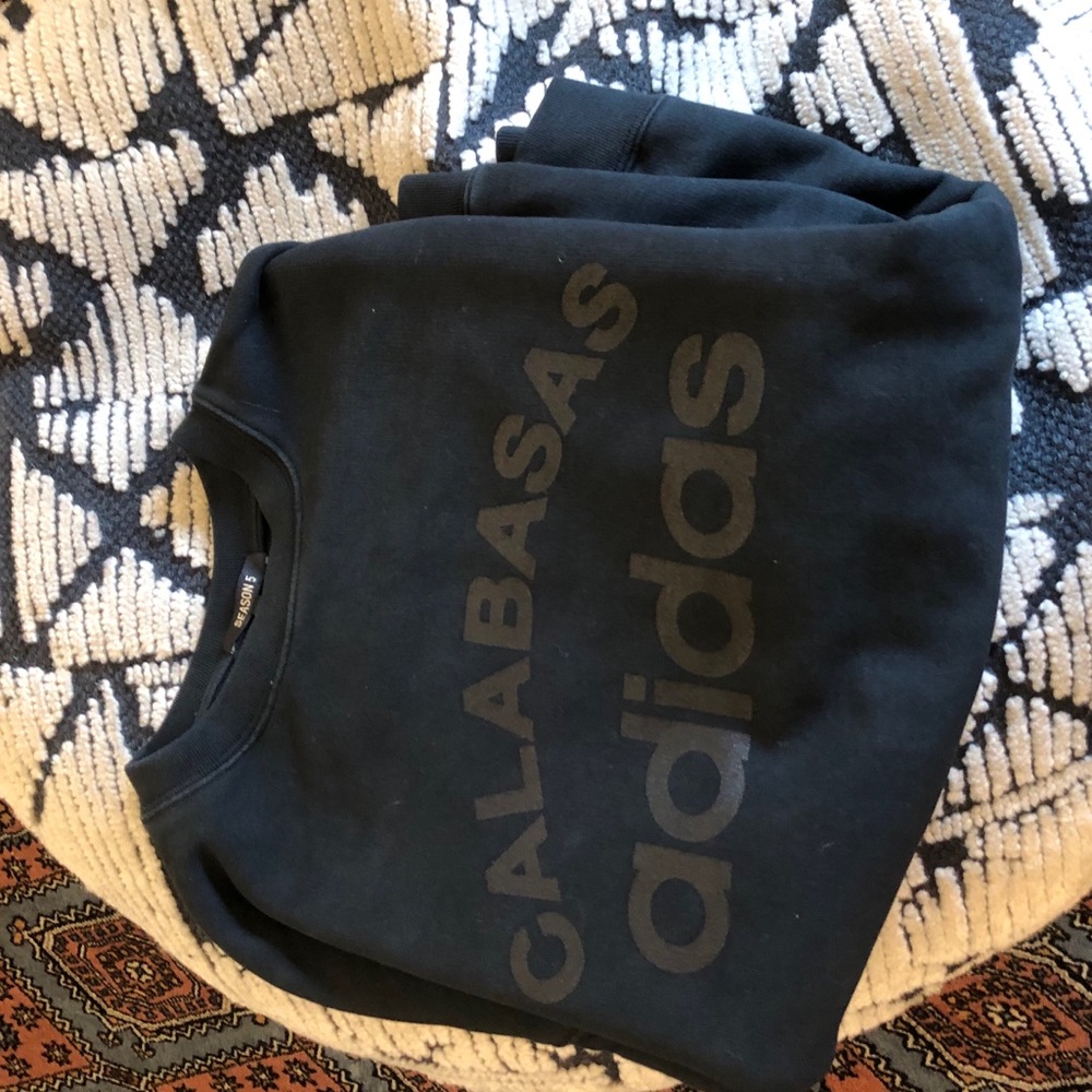 Addidas - Yeezy - Calabasas Black Sweatshirt- LG - Picture 14 of 16
